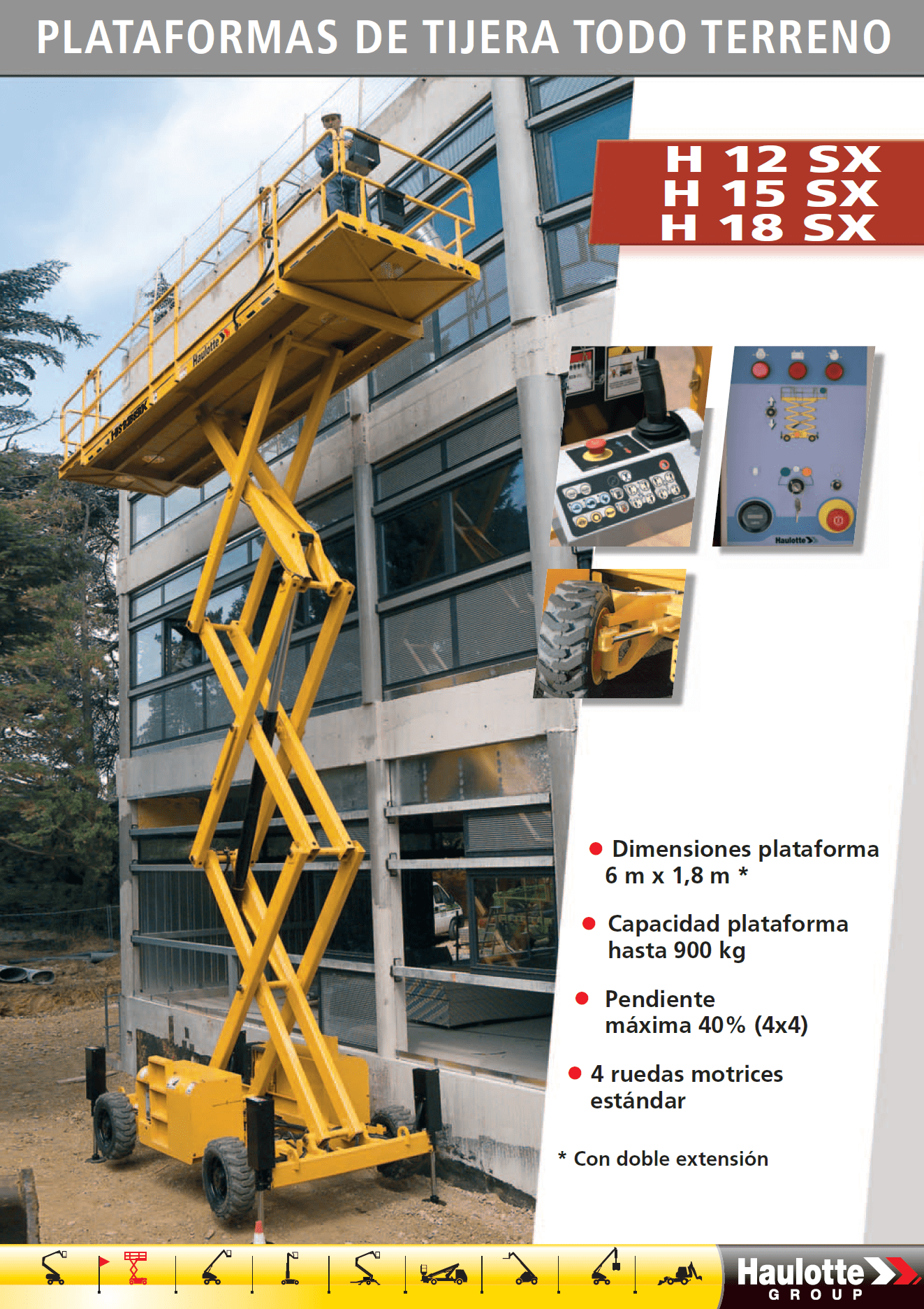 Fiche technique Haulotte H 18SX