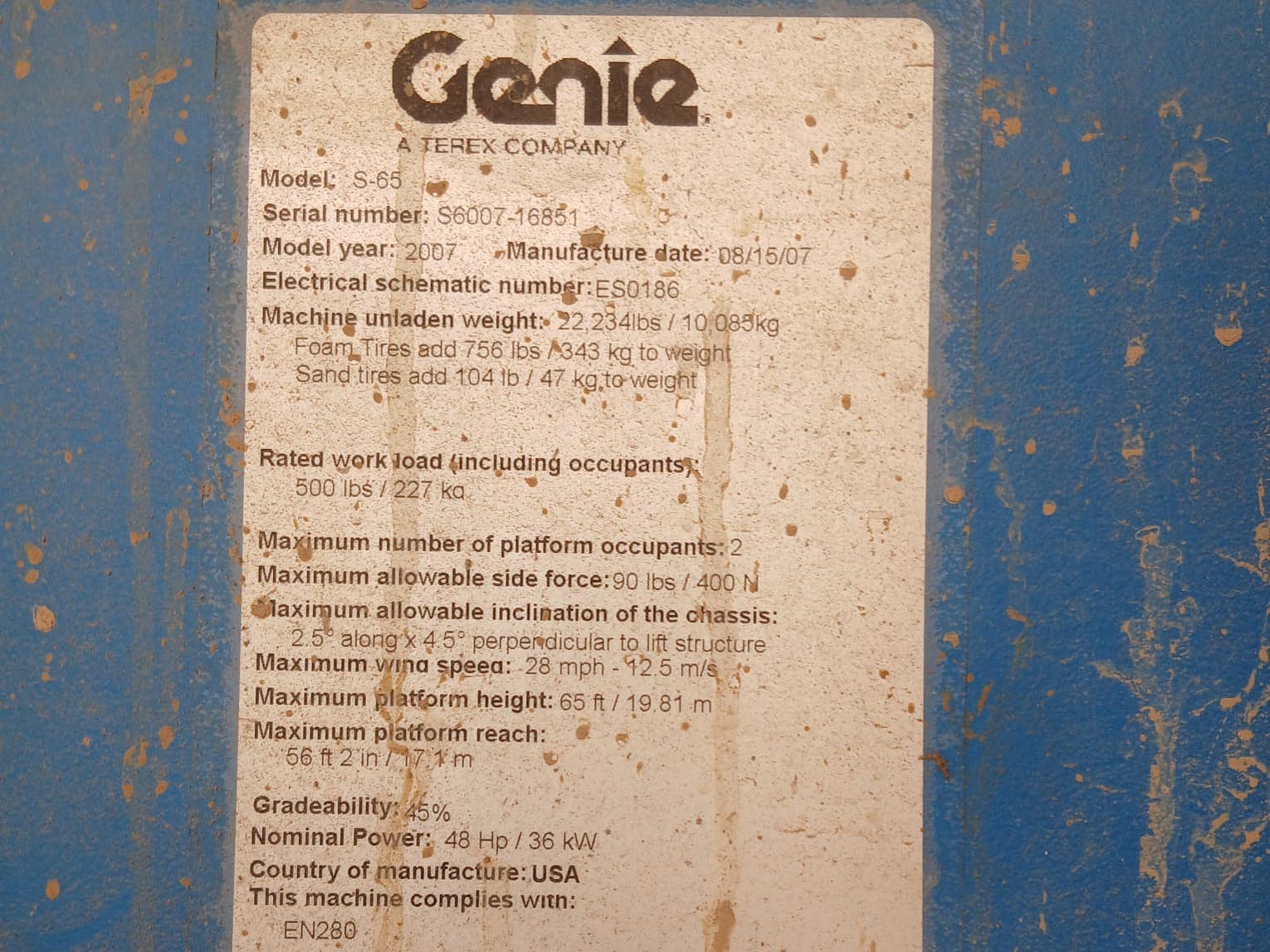 GENIE S65