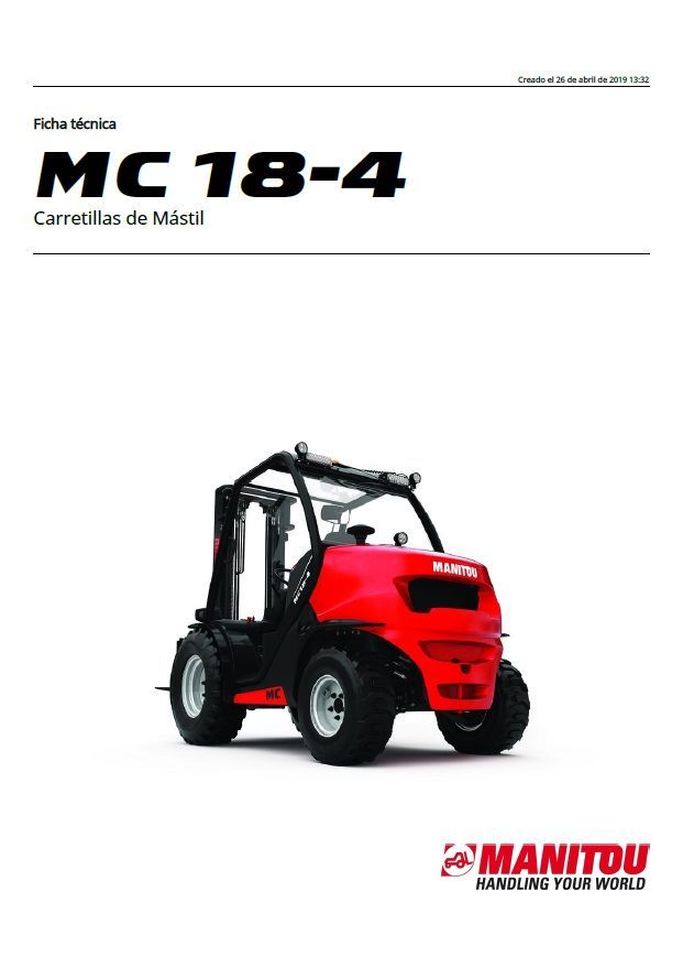 Fiche technique Manitou MC18-4