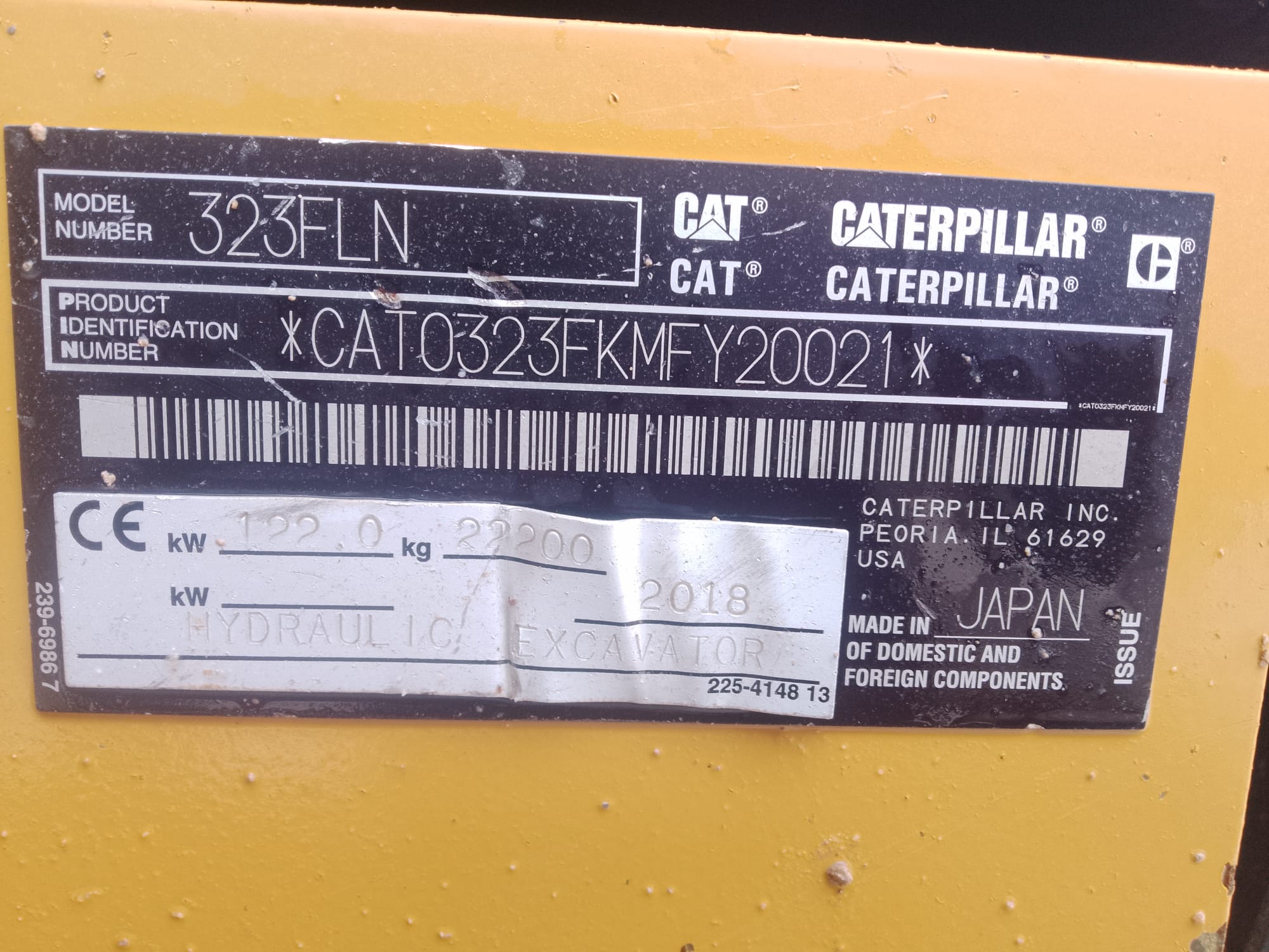 CATERPILLAR 323FLN IHC