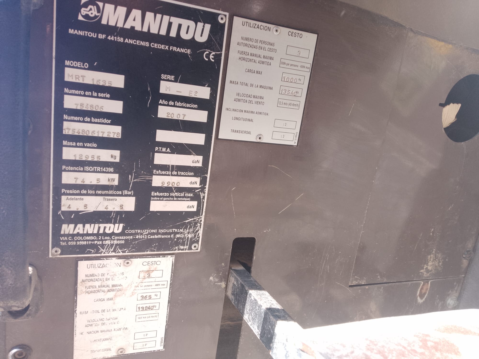 MANITOU MRT1635