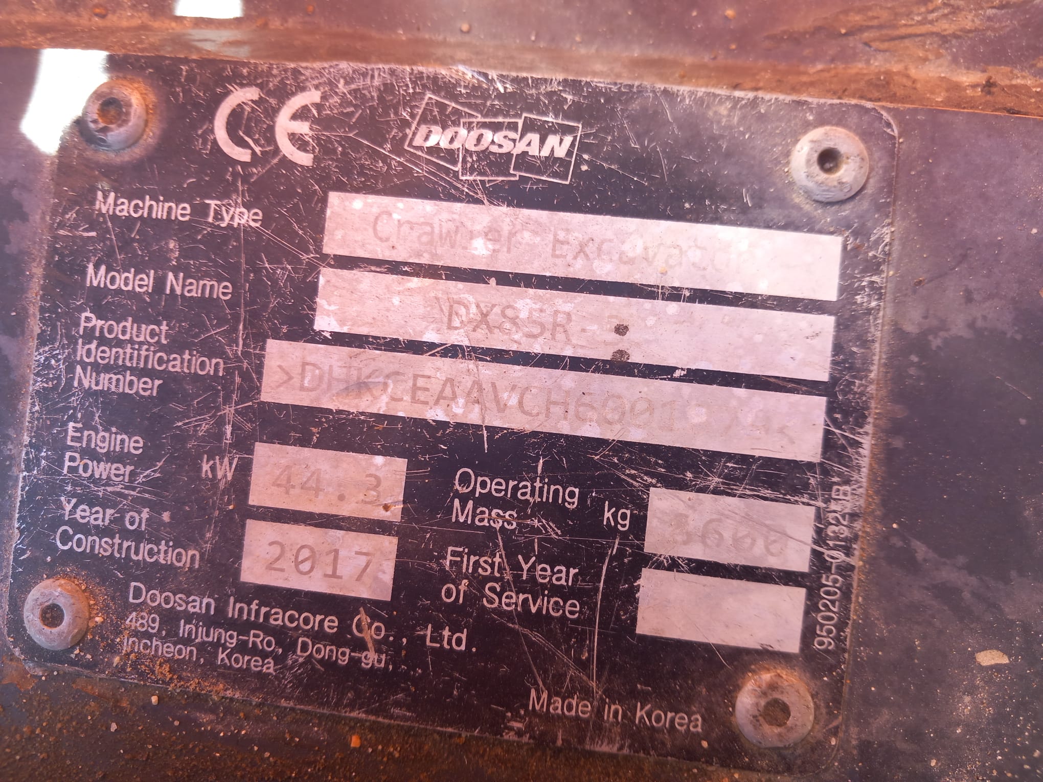 DOOSAN DX85R-3