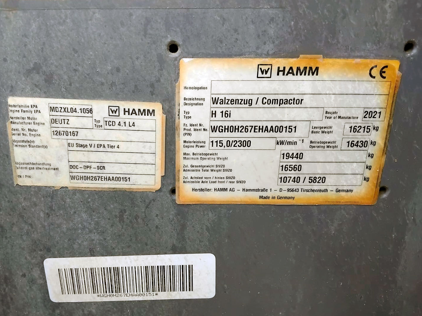 HAMM H16i