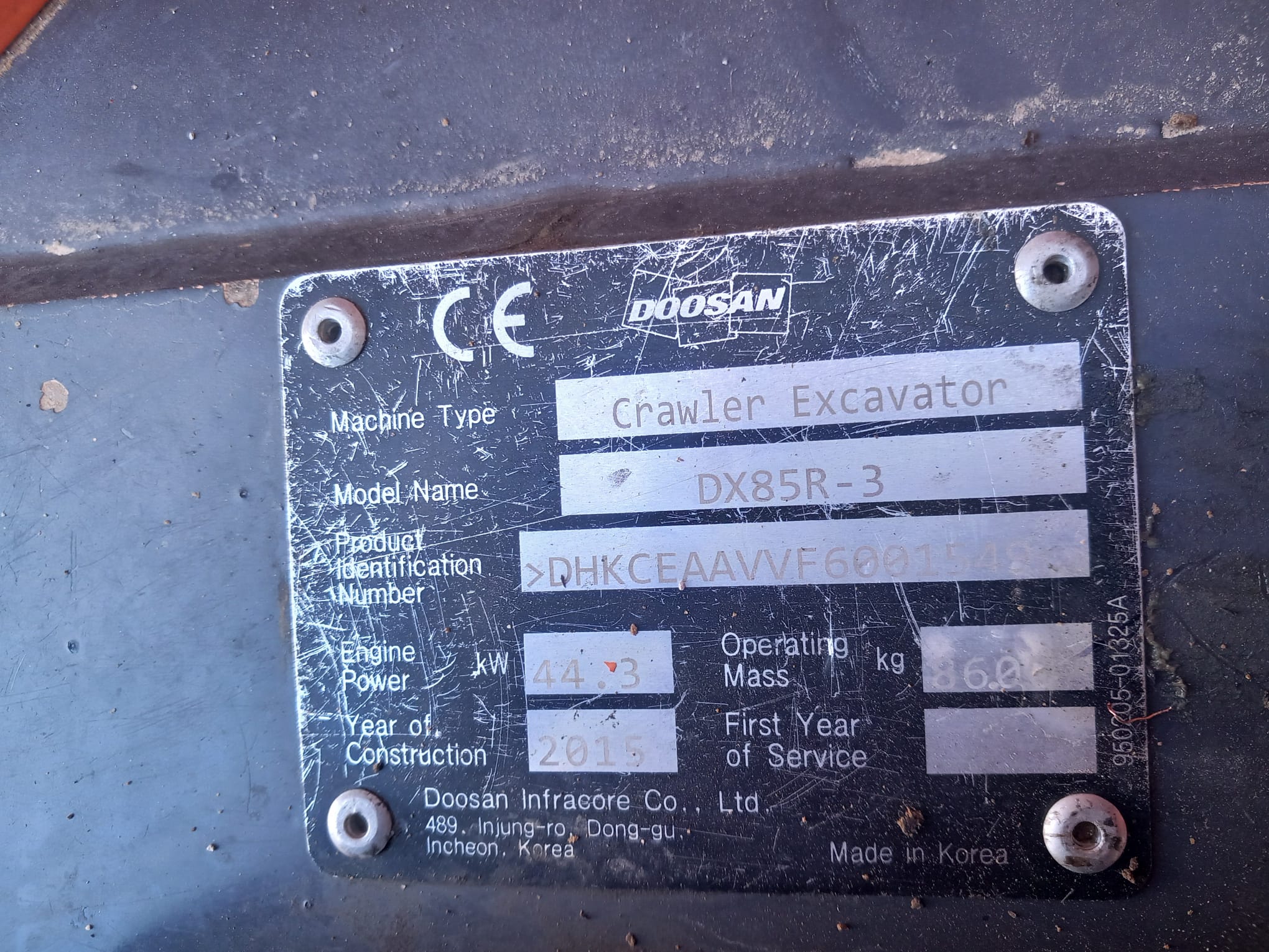 DOOSAN DX85R-3