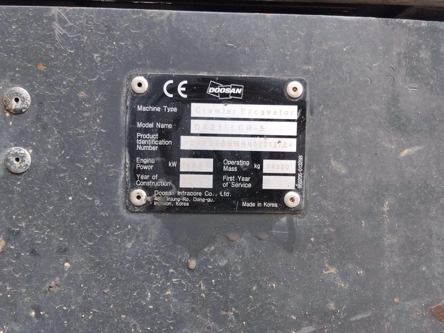DOOSAN DX235LCR-5