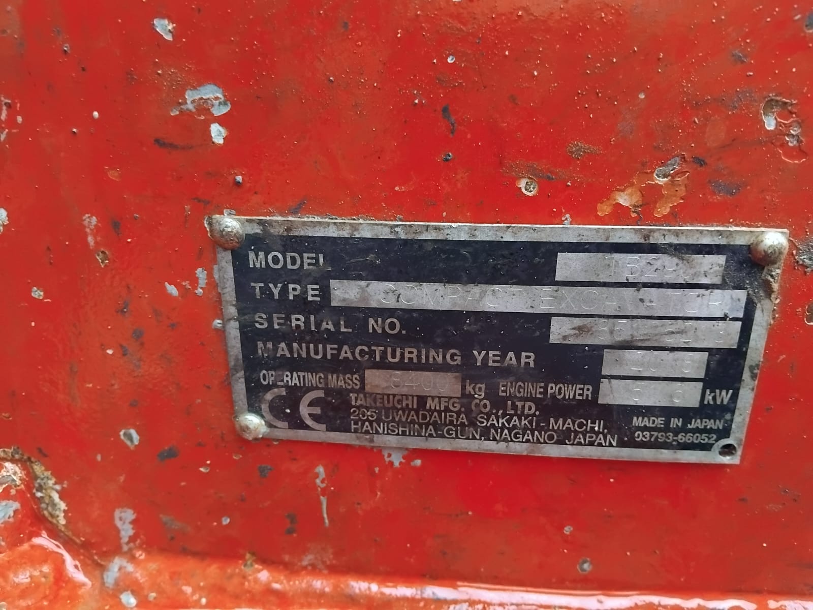 TAKEUCHI TB290