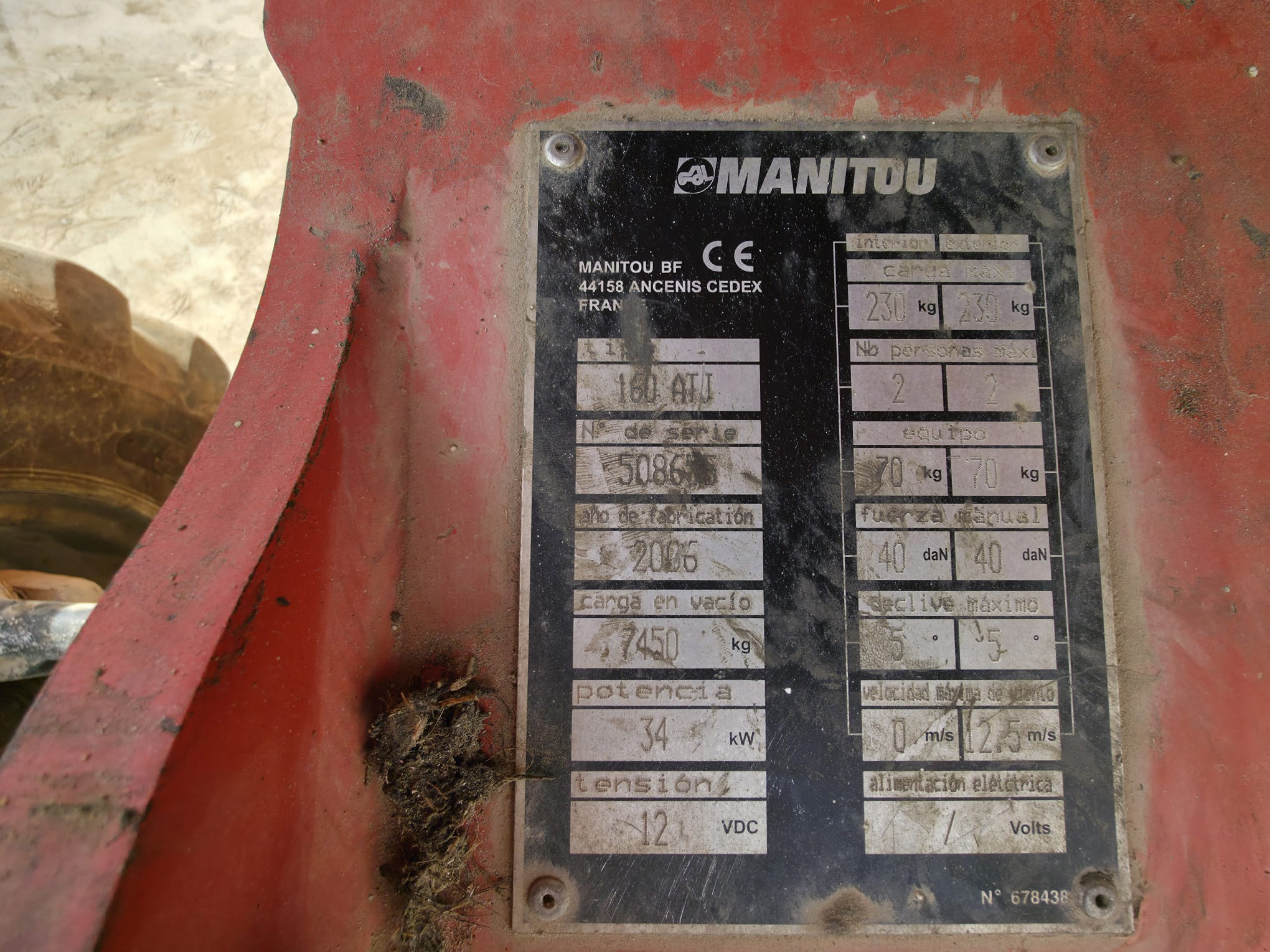 MANITOU 160ATJ EJE OSCILANTE
