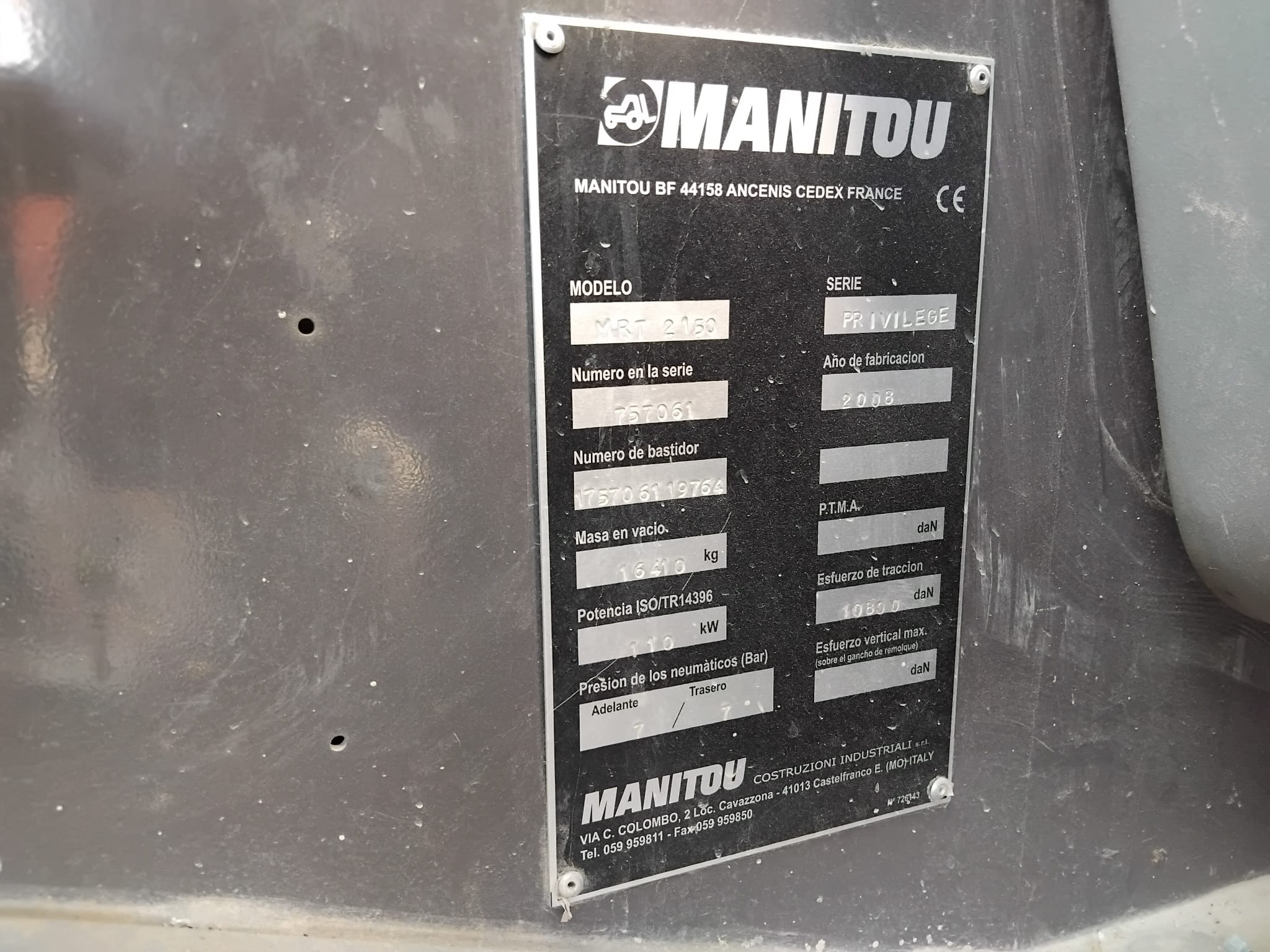 MANITOU MRT2150 PRIVILEGE