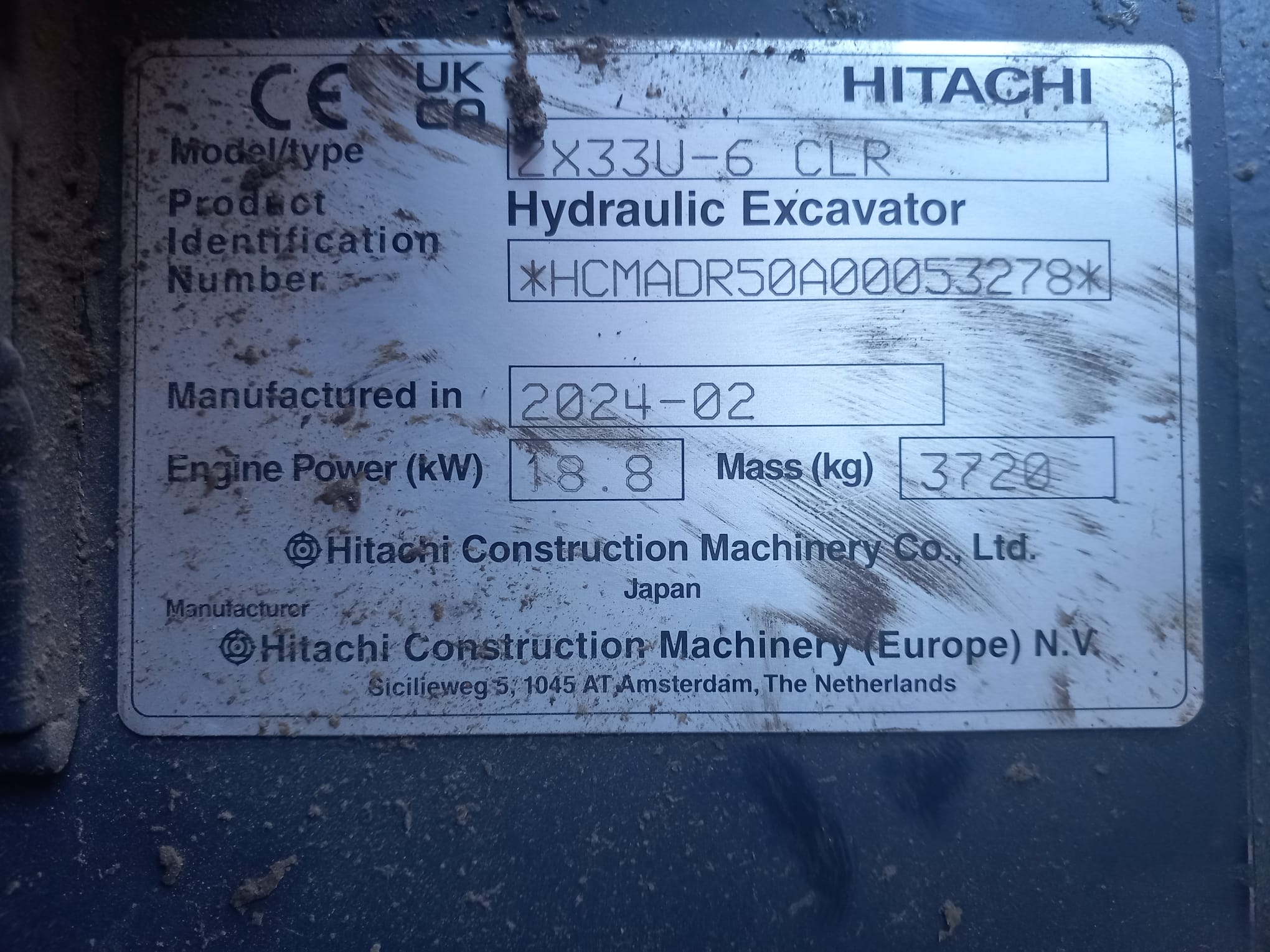 HITACHI ZX33U-6