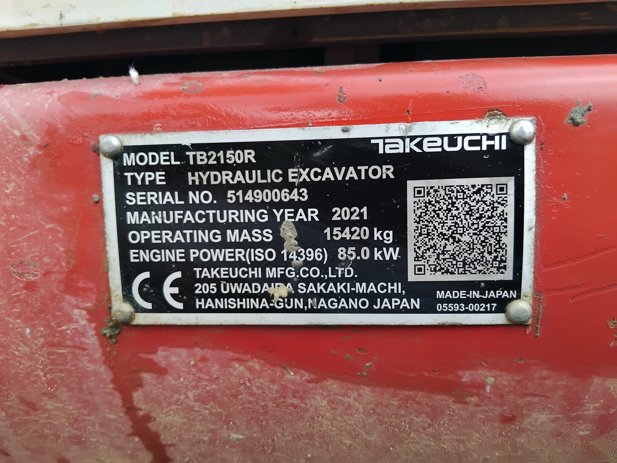 TAKEUCHI TB2150R