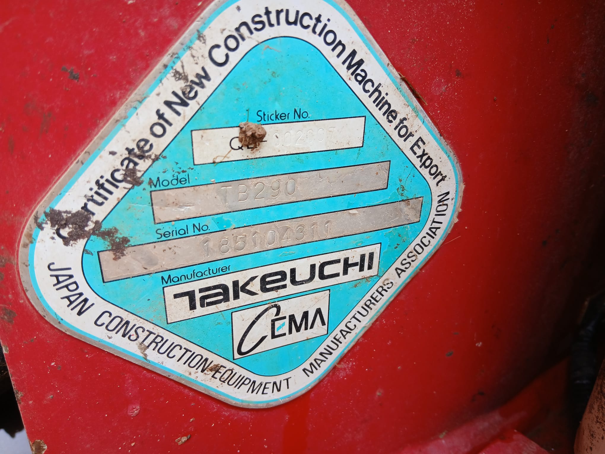 TAKEUCHI TB290