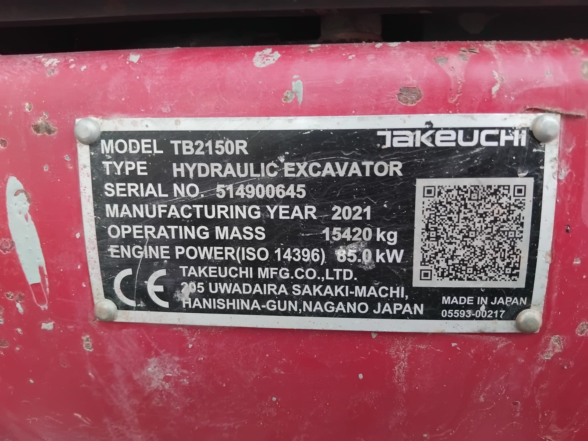 TAKEUCHI TB2150R